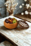 1 Piece of 100% Natural Oak & Beech Wood Snack Bowl, Nut Bowl, and Turkish Delight Bowl – Decorative Serving Bowl with Metal Grid Lid - Dowry Box, Gift Box - 5
