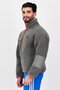 Men Sportswear Fit Long Sleeve Outdoor Jacket, Grey - 2