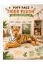 Tiger Plush Toy 30CM Realistic Jungle Tiger Stuffed Animal Soft Plush Doll PP Cotton Filled Cuddly Pillow Wildlife Toy Decorative Gift for Kids Boys Girls Toddlers and Babies