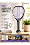 Mc-10 Electric Mosquito Swatter Racket |   Rechargeable Electric Mosquito Swatter with Digital Display and Battery Indicator - 2