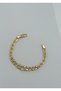 Special Series Middle Chain Zircon Stone Greek Model Xp Gold Color Bracelet - 3