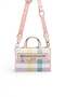 Lila - Pink Plaid Women's Handbag Sp1271