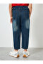 Girls Blue Strawberry Embroidered Jeans - 3