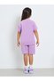 Girls Cotton Round Neck T-Shirt and Shorts Set - 6