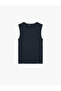 Regular Fit Sleeveless Crew Neck Knitwear Blouse - 5