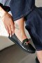Cece Women's Genuine Leather Orthopedic Loafer Shoes Black - 3