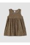 Sparkling Choices from Shining Store Zero Roba Collar Leopard Embroidered Baby Girl Combed Cotton Dress
