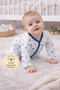 100% Organic Cotton Jumpsuit with Booties - 2