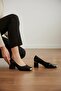 Metal-Detail Lacquered Leather Short-Heel Shoes - 3