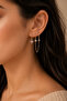 Polar Star Charm Detailed Chain 3-Piece Earring Set - 2