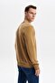 Ar-Ma Men's Crew Neck Sweatshirt Basic Without Print Without Pockets Knitted Fabric Regular Fit 65% Cotton 35% Poly - 4