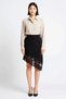 Women's Asymmetrical Lace Detailed Body-Hugging Mini Knitwear Skirt Sleeveless Pencil Cut Daily Casual Modern - 4