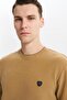 Ar-Ma Men's Crew Neck Sweatshirt Basic Without Print Without Pockets Knitted Fabric Regular Fit 65% Cotton 35% Poly - 2