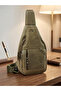 Genuine Leather Men's Crossbody Chest Bag - Multi-Compartment Body Bag Sling Bag - 6