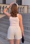 Women's Shorts Polka Muse Polka Dot Bey – Elastic Waist, Comfortable Fit, Casual Elegance - 2