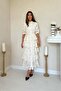 Beige Layered Patterned Dress - 5