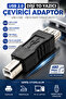 USB a Female to USB B Male Converts USB Cable to Printer Cable 480Mbps Plug and Play Converter Converter