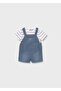 Baby Boy Denim Short Jumpsuit T-Shirt Set 1623 - 2