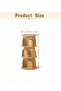 360° Rotating 3‑Tier（4‑Tier） Bookshelf with Anti-Fall Protective Baffle, for Study Room, Living Room - 2