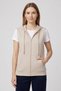 Women's Premium 100% Cotton 3 Yarn Hooded Zero Sleeve Cardigan and Short Sleeve T-Shirt Set