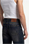 Men's Oversize Baggy Washed Jean Trousers Brown-Blue - 4