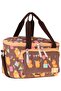 Two-Compartment Thermo School Lunch Bag - Party Printed Brown Color (Boy) - C4069