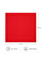 Plain Red Bandana Cotton Unisex Scarf Hair Neck Wrist Accessory - 7