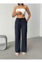 Women's High Waist Palazzo Wide Leg Linen Trousers - 3