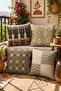 Antique Mexican Patterned 4-Piece Throw Pillow Cover Set