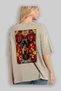 For Dog Lovers 29 Beige Oversize T-Shirt with Dog Print on the Back 100% Cotton Unisex Dog Lover Premium Design - 3