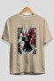 For Dog Lovers 16 Front Dog Prints Beige Oversize T-Shirt 100% Cotton Unisex Dog Lover Premium Design
