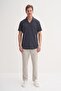 Men's Short Sleeve Shirt Wrinkle-Free Fabric Anthracite