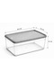 Set of 2 4300 ml Refrigerator and Freezer Storage Containers, Food Organizer with Lids - 7