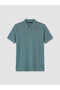 Vizyon New Season Polo Collar Textured Men's T-Shirt - 5