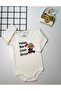 Baby Newborn Bodysuit with Long Sleeves and Snap Fasteners with the Text "My Aunt Loves Me Very Much"
