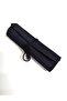 Navy Blue Denim Roll-Up Brush Pen Holder