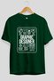 Graphic Designer Oversize Front Printed Green T-Shirt 100% Cotton Streetwear Premium Comfortable Fit