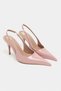 Mehru Dried Rose Patent Leather Belt Detail Pointed Toe Women's Heeled Shoes - 4