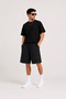 Summer Deal Product: 2 Pieces Black-Grey Oversize Fit Shorts Bermuda Comfortable Fit Anti-Sweat - 4