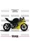 ملصق طلاء CFMOTO 450SR ثنائي اللون، طقم جاهز لتزيين المحرك، عالي الجودة