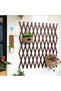 Adjustable Wooden Lattice Trellis - Expandable Garden Fence for Climbing Plants Vines, Wall Hanging Planter Panel for Indoor Outdoor Décor - 8
