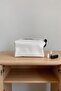 White Zippered Makeup and Grooming Bag Multi-Purpose Travel Organizer Cosmetic Bag - 2