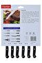 6-Piece Steak Knife Set Black/Silver 11cm - 2