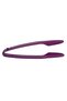 3-Piece Plastic Tongs Grey/Purple - 5