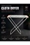 Loyd Cloth Dryer- DC3712 with Side Wings, Powder Coated Iron, Foldable, 18m Drying, 18 Kg