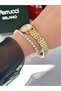 Steel Strap Minimal Case 2 Year Warranty Waterproof Women's Wristwatch + Bracelet Gift - 7