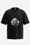 Kurt Cobain_1 Design Back Printed Cotton Black Oversize T-Shirt