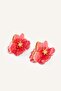 Women's Floral Fuchsia Earrings H9959Axns - 3
