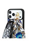 Universal Chain Scarf Adhesive and Clip Phone Bag Suitcase Accessory White Black - 3