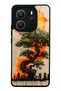 Xiaomi Redmi Note 14 4g Glossy Phone Case with Pagoda Silhouette Design